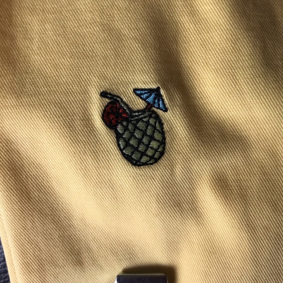 Yellow brooks brothers pineapple pants - Picture 4 of 5